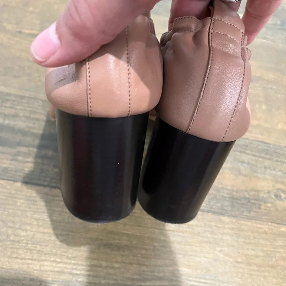 Everlane Tan Italian Leather Day Heels Sz. 8‎